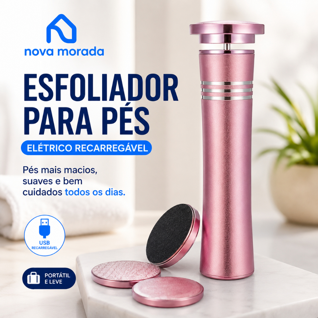 Lixa Elétrica Para Pés Recarregável USB Removedor De Calos Pele Morta Calcanhar Rachado Portátil