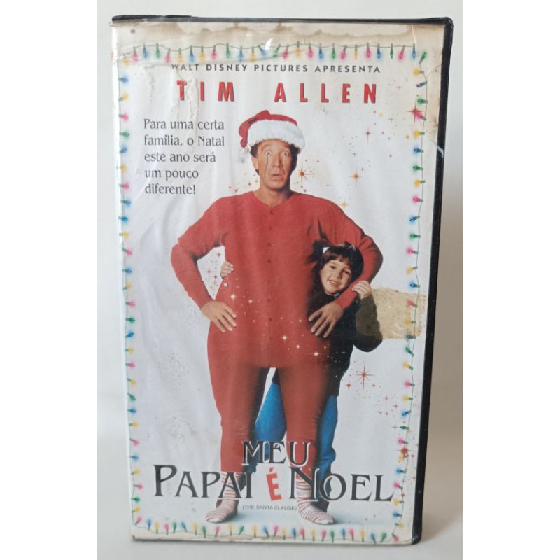 VHS Meu Papai É Noel Legendado filme ano 1994 com Tim Allen Walt Disney Pictures clássico colecionador