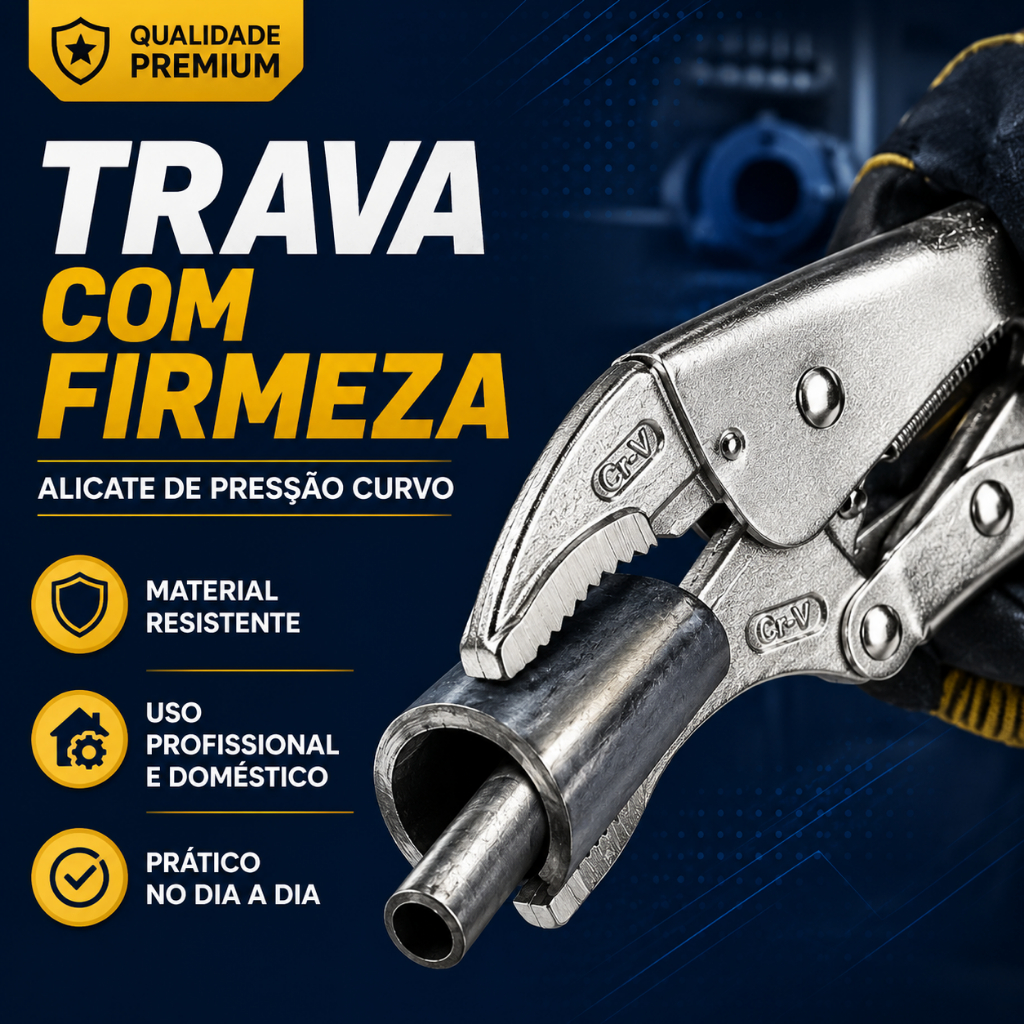 Alicate De Pressão 10 Polegadas Curvo Mordente - BC