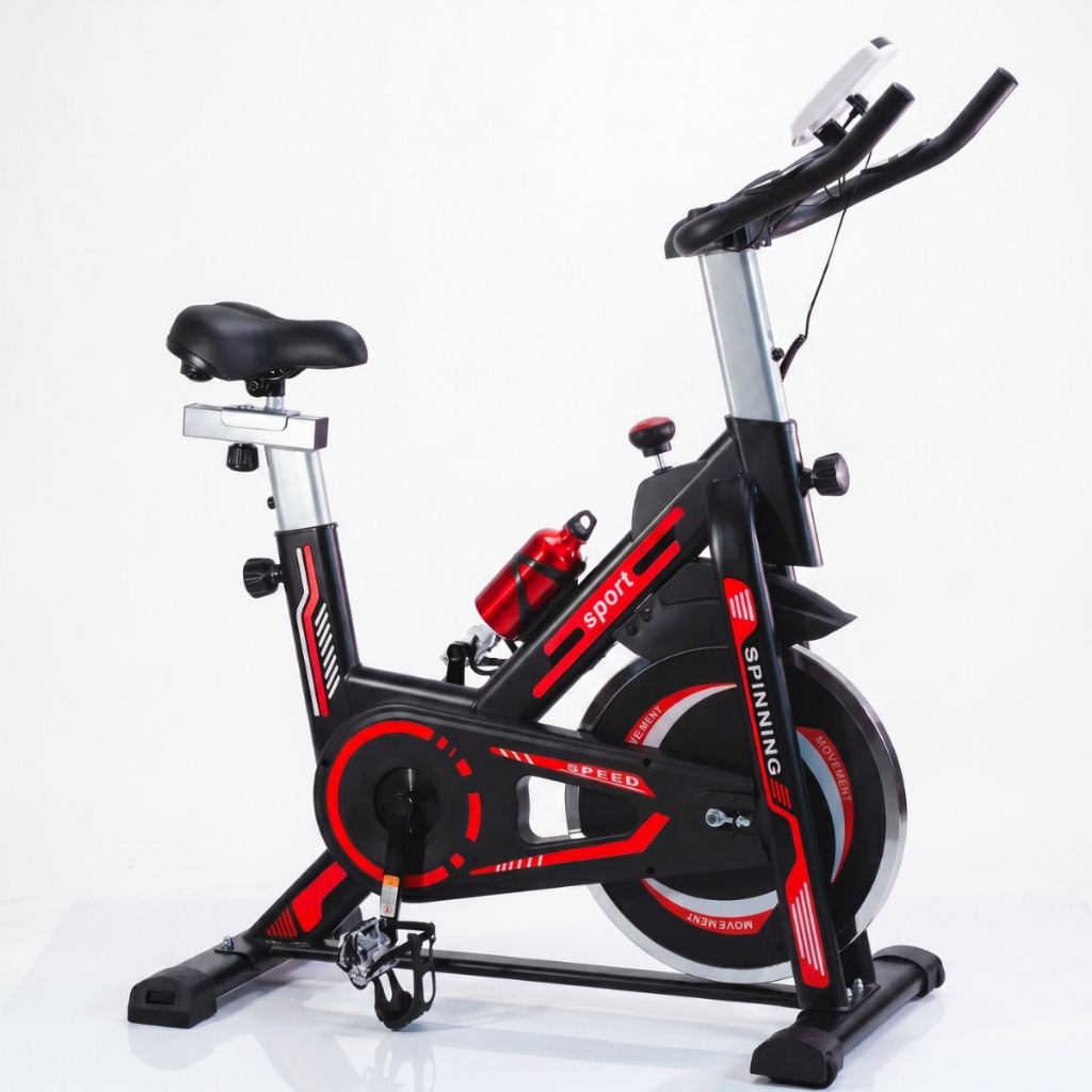 Bicicleta Ergométrica Spinning MOVICK 8kg Mecânica Cardio Fitness com Selim e Guidão Ajustáveis