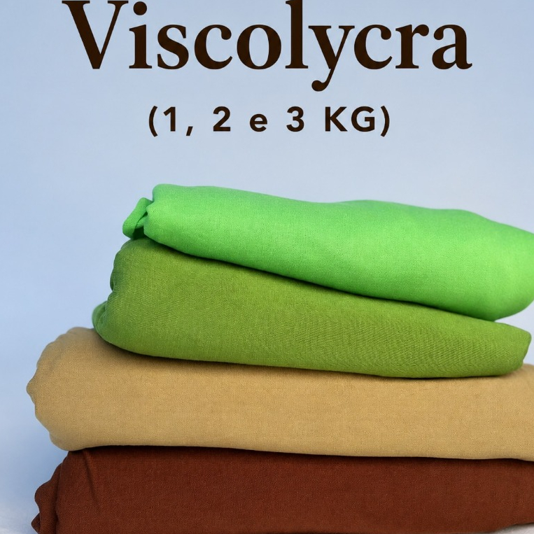 Tecido Retalho Viscolycra - Ideal para camisetas, blusas, vestidos, pijamas.