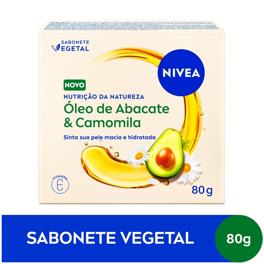 KIT NIVEA Sabonete Oleo de Abacate & Camomila 80g - 6 Unidades — imagem 2 de 2