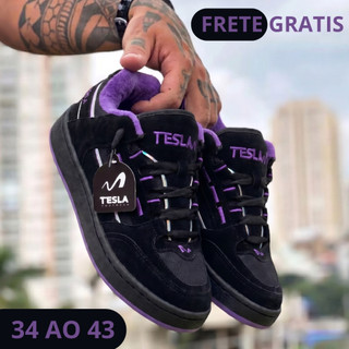 Tenis Masculino Tesla Design Moderno Solado Macio Para Passeio Trabalho e Uso Diario Prem…