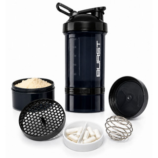Coqueteleira Shaker Academia Compartimento 600ml Suplementos Hermético Whey Cápsulas Comp…