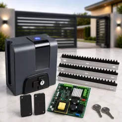 Kit Motor de Portão Dz Nano Nitro Completo Abertura Rápida de 3seg Bivolt Para Portões de até 650kg
