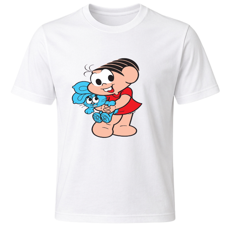Detalhes do Camiseta Camisa Blusa  100% Algodão Monica Infantil e Adulta