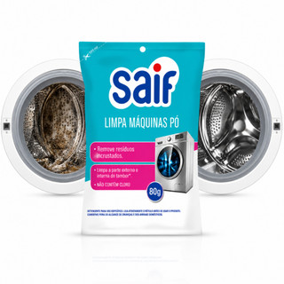 Limpa Máquina de Lavar Roupa Saif 80g