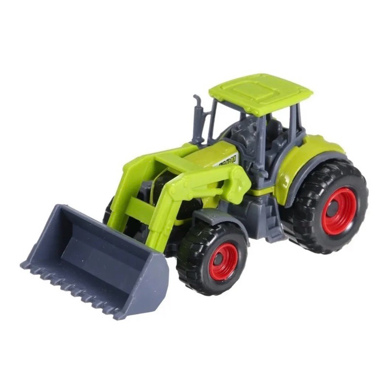 Miniatura Trator Agrícola com Pá Carregadeira Frontal - Farm Set