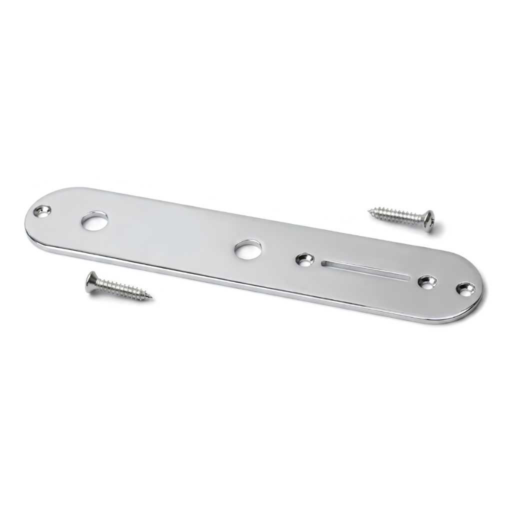 Control Plate Para Guitarra Vintage Estilo Telecaster Cromado