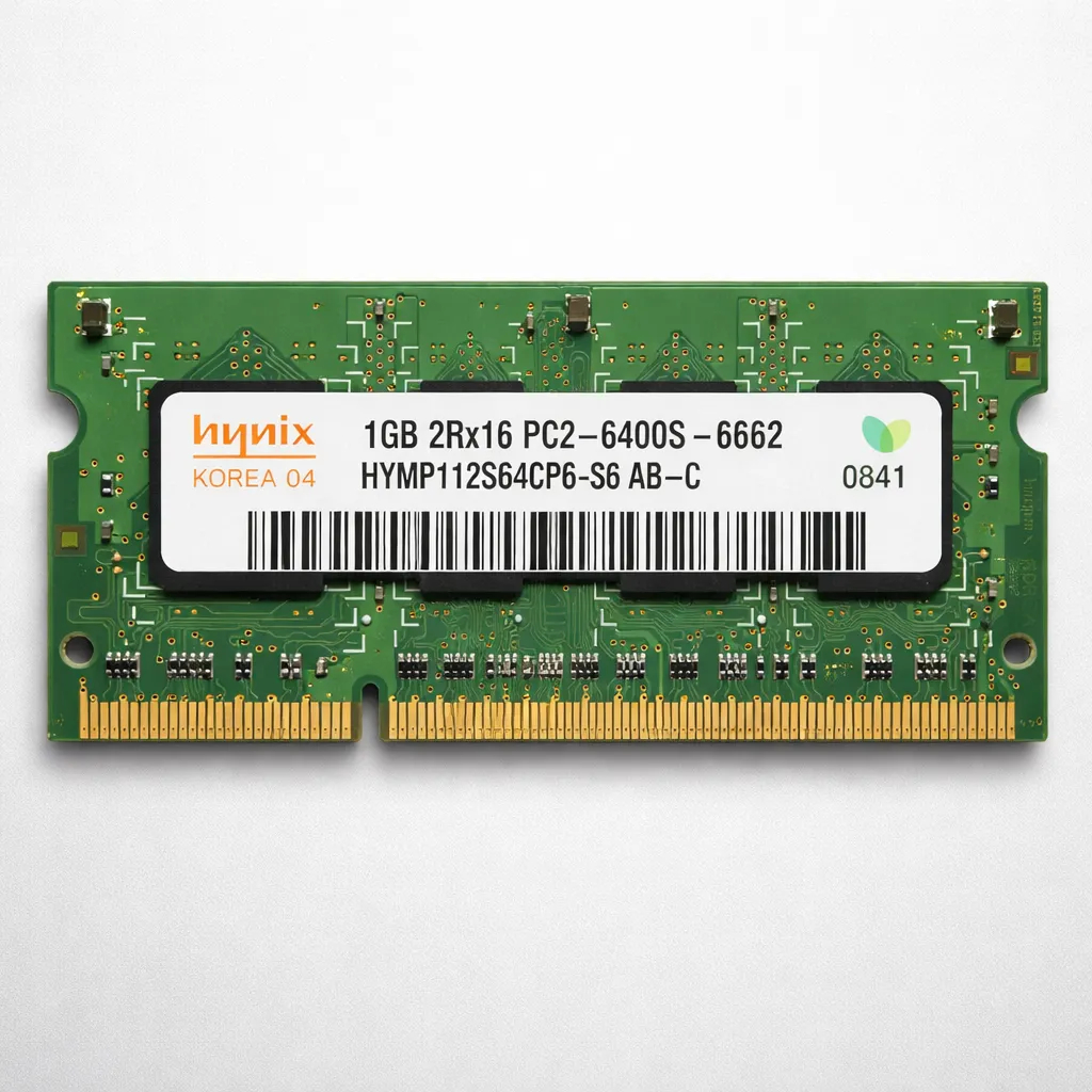 Memória RAM Original Hynix 1 GB DDR2 PC2-6400S 800 MHz SODIMM HYMP112S64CP6-S6 para Notebook Laptop All-In-One PC
