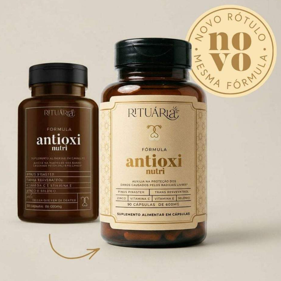 Antioxi Nutri Rituária 30 Cápsulas Protetor Solar Oral Manchas Melasma Pele Antioxidante