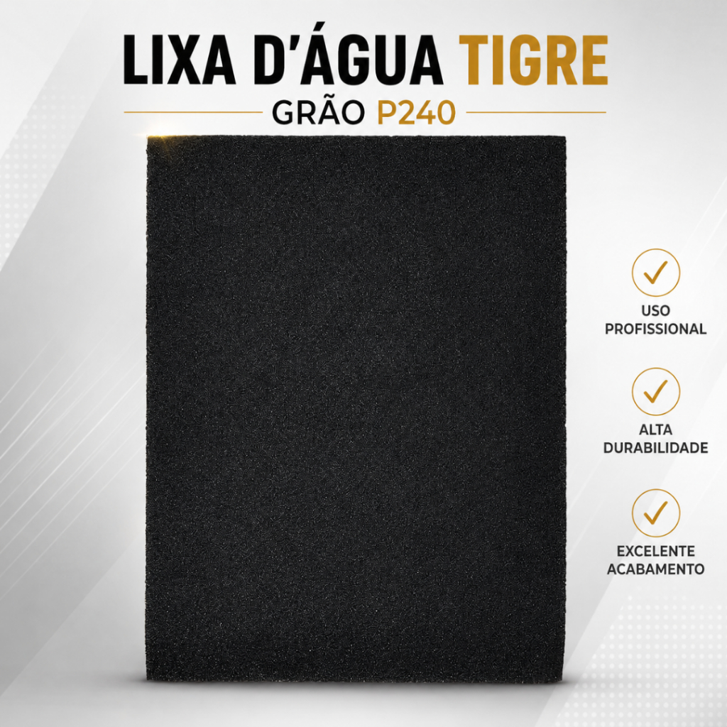 Lixa D Agua Ref.600 Grão P240 - Tigre