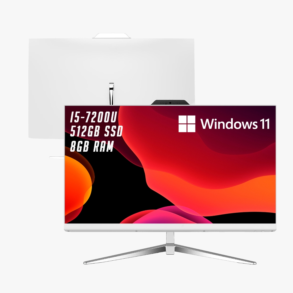 All In One Computador Intel Core I5-7500U Com WebCam 8GB RAM DDR4 SSD 512GB Tela 23.8 Polegadas Win 11 Pro