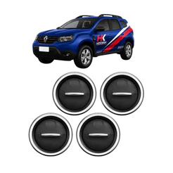 DIFUSOR AR DUSTER OROCH 2016 A 2019 ARO CROMADO 4 unidades