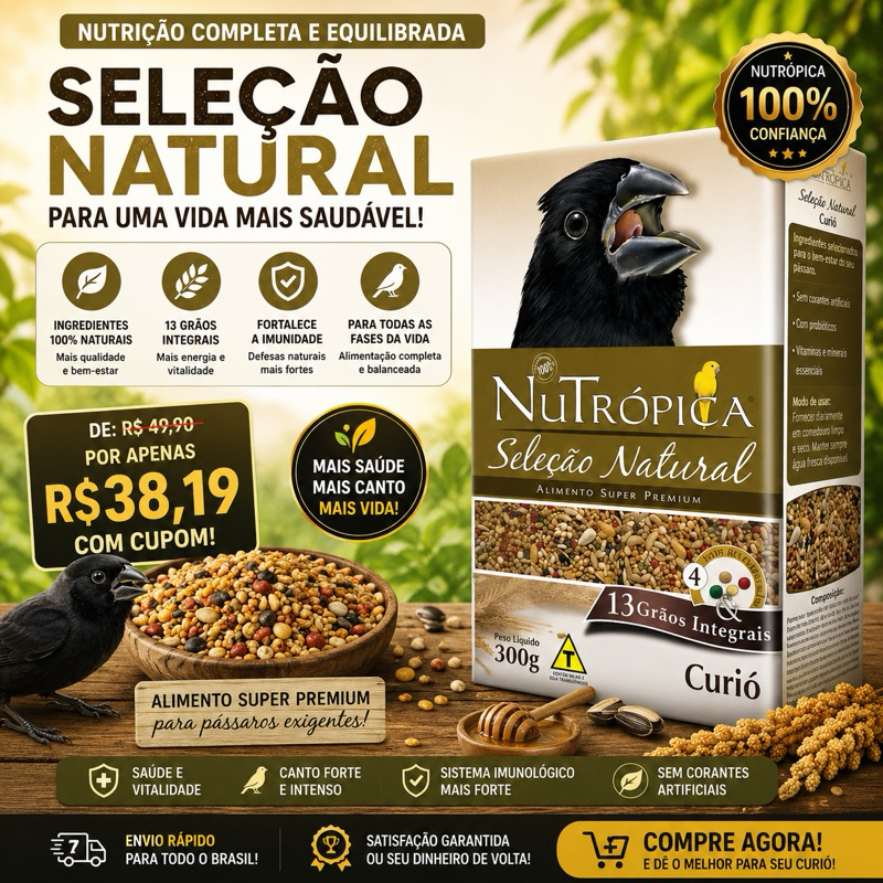 Nutrópica seleção natural Curió super premium 300g