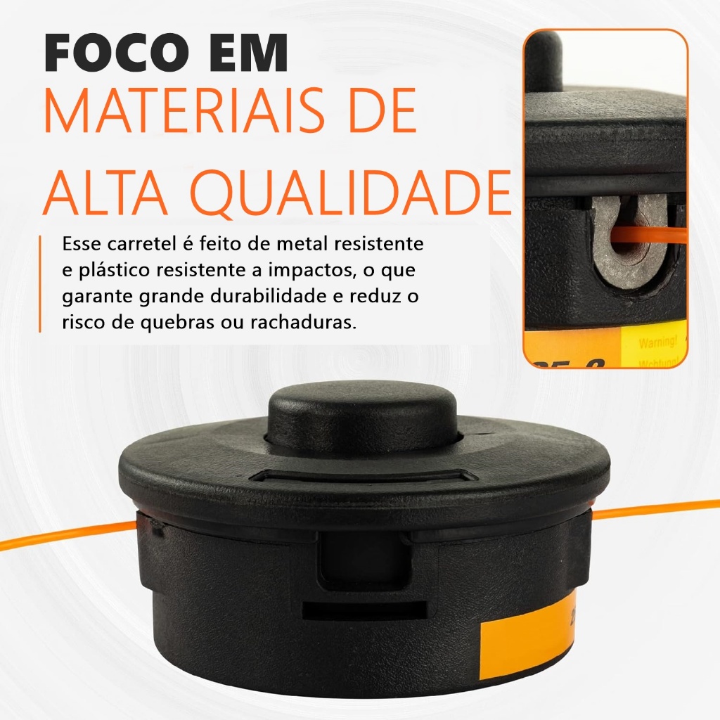 Carretel Para Roçadeira Fio De Nylon P/ Stihl Fs 160/220/280 automatico