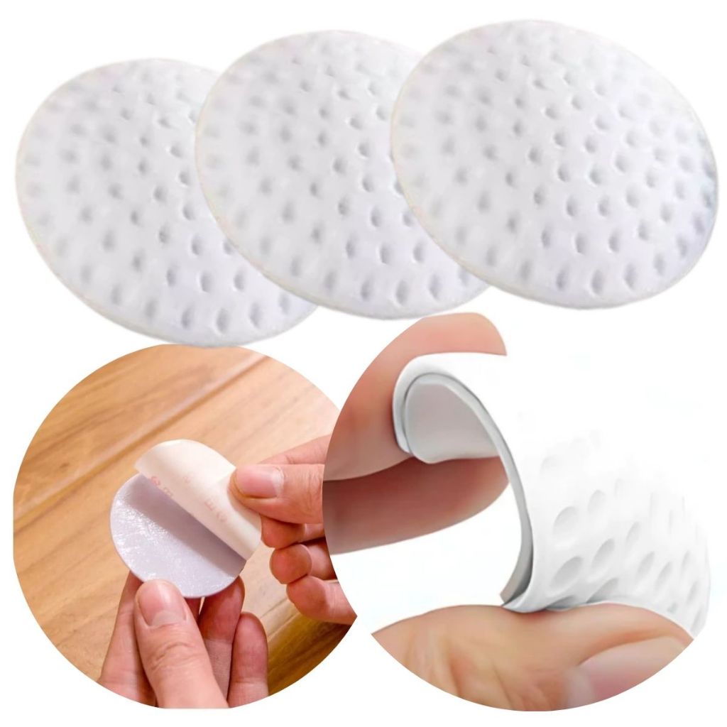 Kit 4 Protetor De Parede Porta Maçaneta Bater Impacto Batente Auto colante Dupla Face - Promoção!
