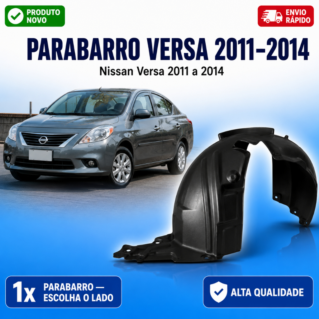 Parabarro Nissan Versa 2011 a 2014 – Alta Qualidade