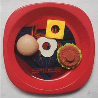 Prato Infantil do Spider Mais kit Hamburguer