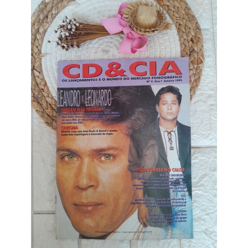 revista cd & cia leandro & leonardo 1995, ed 4 c joao Paulo e Daniel, furacão 2000, Elis Regina
