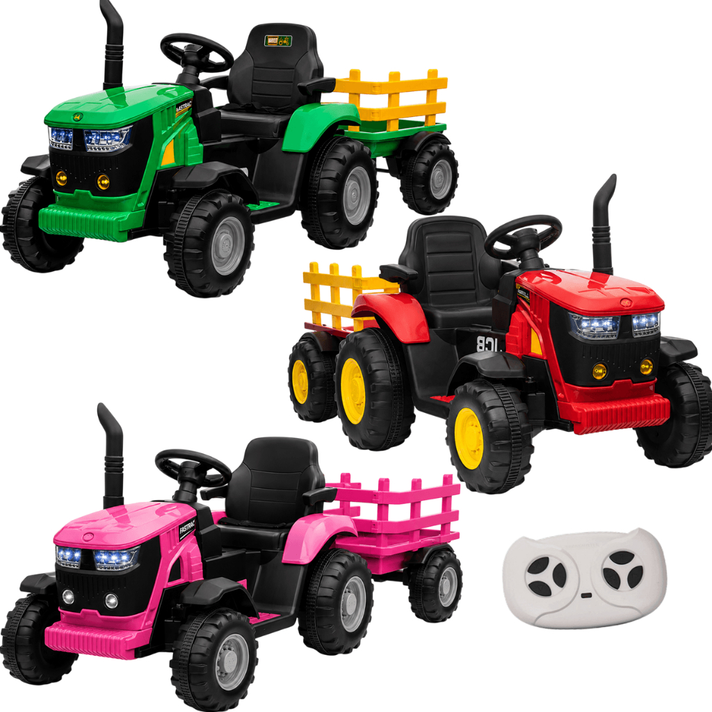 Trator Eletrico Zippy Toys JCB Fastrac 8330 12V Caçamba Controle