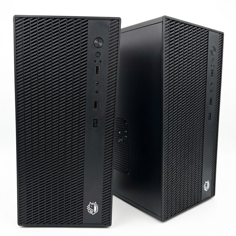 Gabinete Office Desktop Para Placa Micro Atx Compacto 4 Slots Pcie Fonte Atx