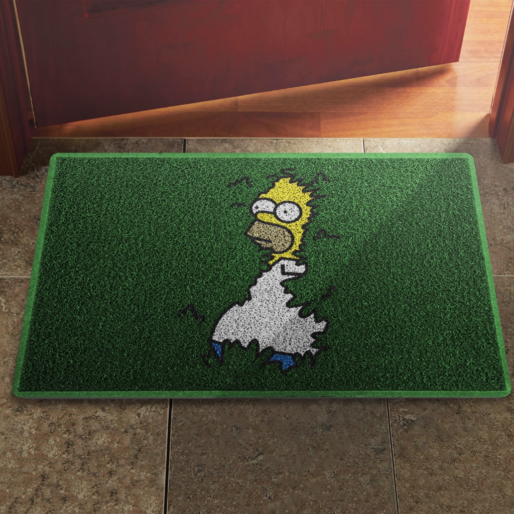 Tapete Capacho Homer Simpson Decoração Casa Entrada apartamento