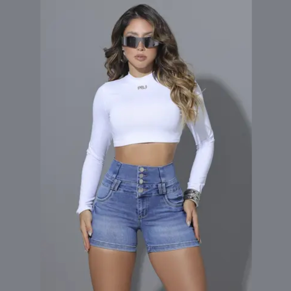 SHORT CINTURA PERFEITA PIT BULL EMPINA BUMBUM Ref: 87260
