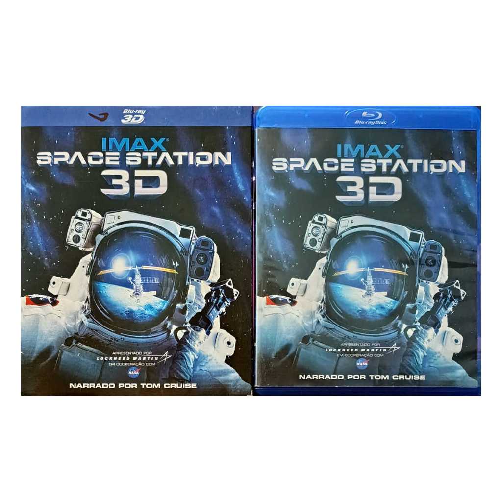 Blu-Ray Imax Space Station 3D 2012 Narrador Tom Cruise / luva