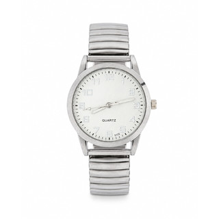 Relógio Feminino Dália White Silver 35mm Fundo Branco Masculino Tendencia Elegante