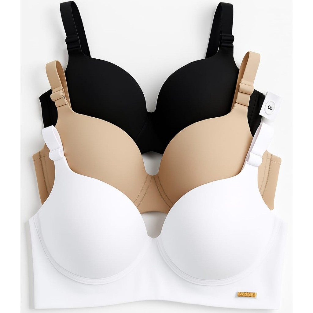 Kit C/3 Sutiãs reforçado Feminino Reforçado Confortável Sustentação Alça Reguláveis P AO GG PROMOÇÃO