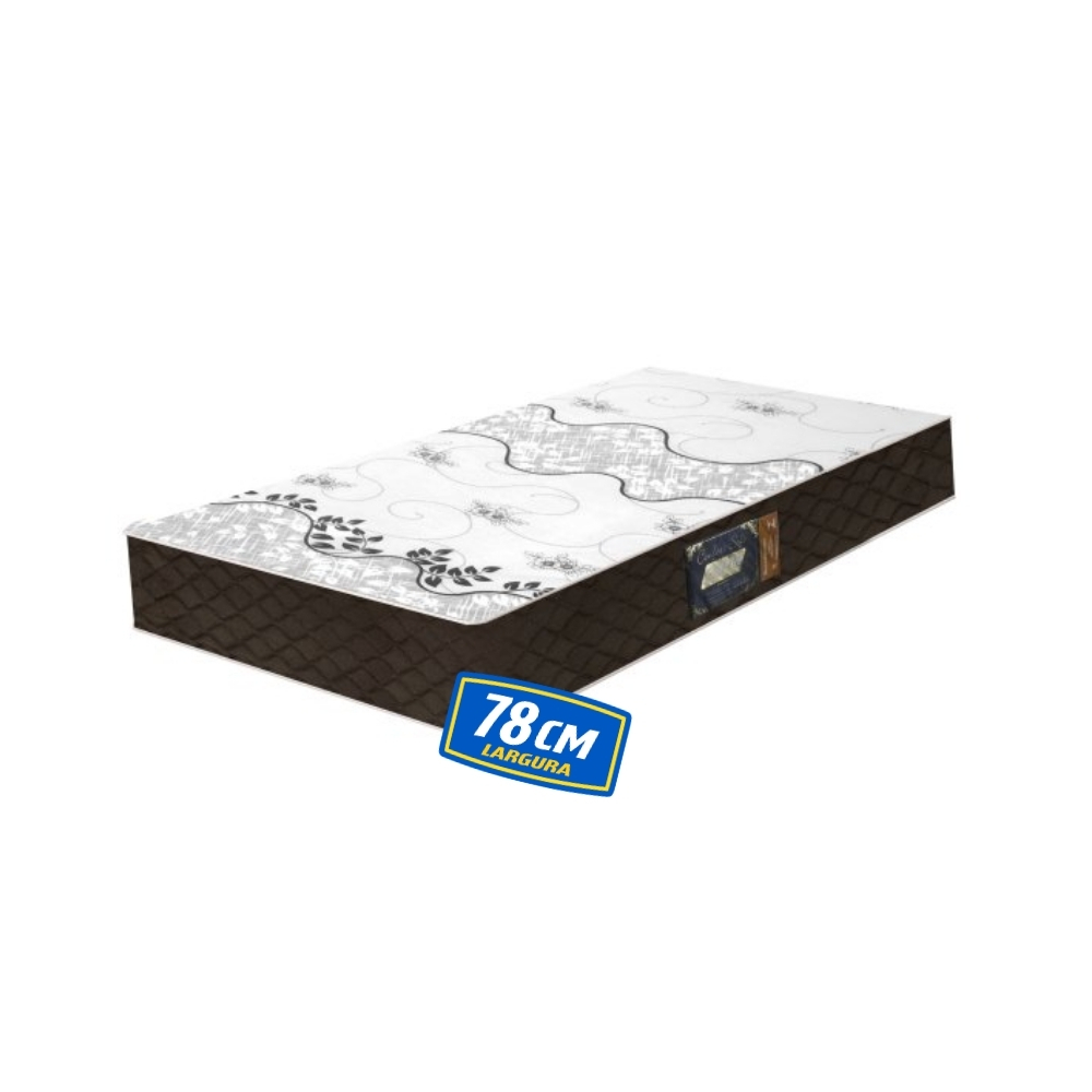 Colchão Solteiro 78X188cm Espuma D28 Confort Soft Liso Gazin