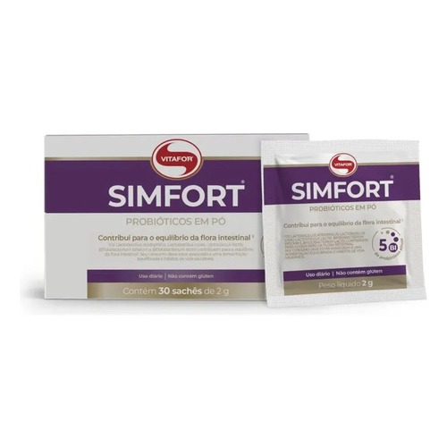 Simfort (probiótico) - 30 Sachês - Sem Sabor - Vitafor