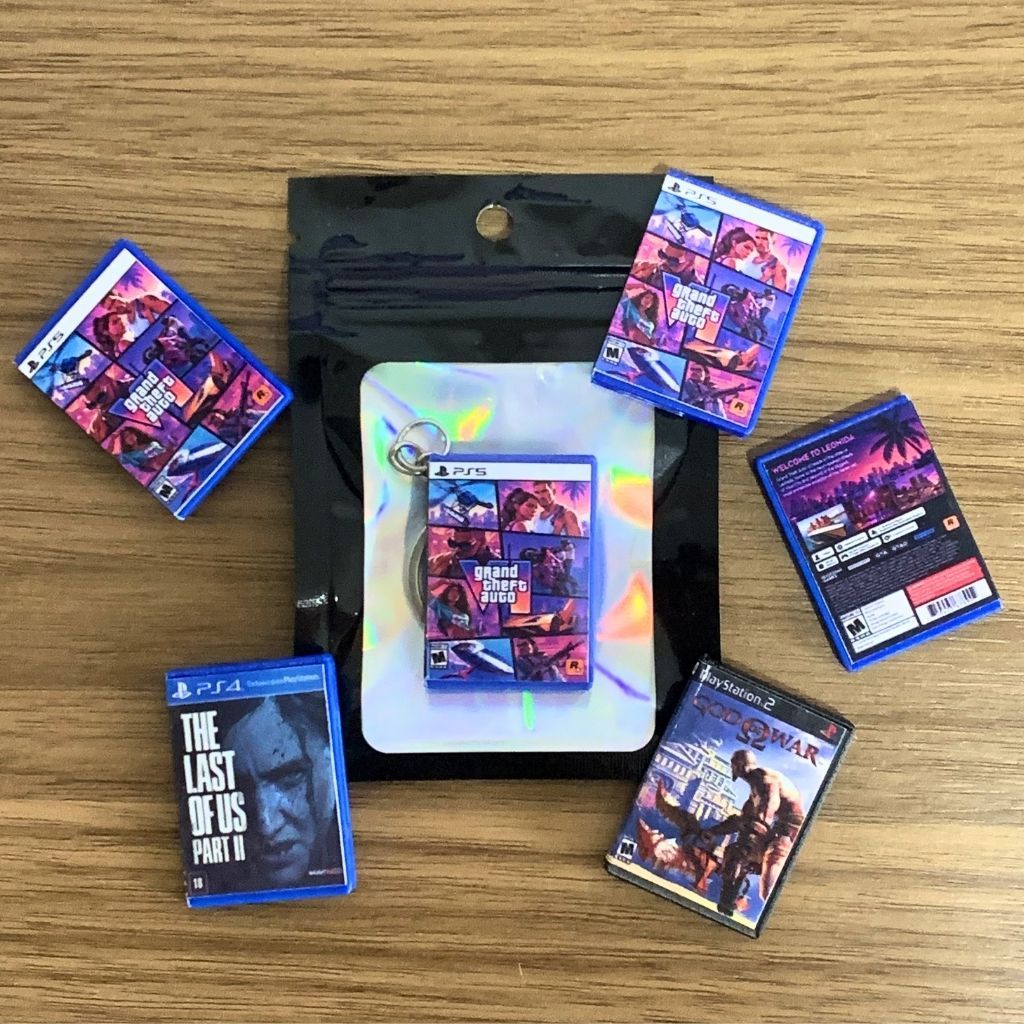 Chaveiro Jogos De Playstation - Playstation 5 Miniatura