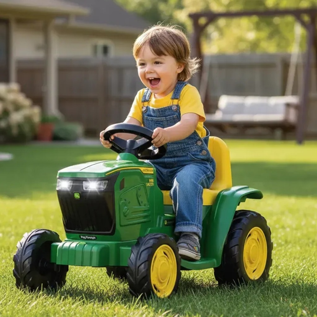 Trator Eletrico Menino Menina Peg Perego Deere Mini Tractor 6V +1 ano
