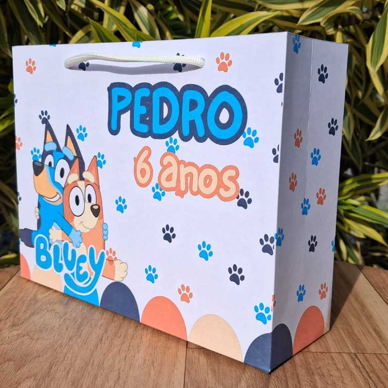 sacolinha festa bluey sacolinha bluey aniversario lembrancinha sacolinha bluey menino sacolinha personalizada bluey