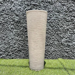 Vasos de polietileno para plantas decorativo Coluna Texturada Ibiza Com prato