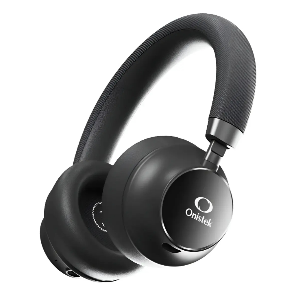 Fone de Ouvido Bluetooth 5.4 ANC Cancelamento de Ruído 30H Bateria Headphone Sem Fio Over Ear P2 Tipo-C Onistek ON-HF200