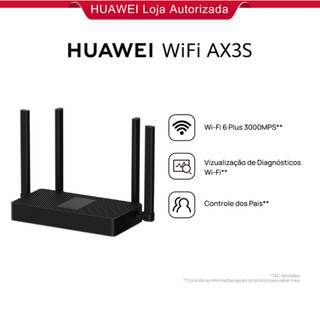 HUAWEI WiFi AX3S Roteador, Wi-Fi 6+ | 3000Mps, Visualização de Diagnósticos WI-Fi, Controle dos Pais