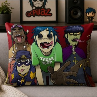 Almofada 27x37 Gorillaz Banda Rock Alternativo Decoração Presente Geek