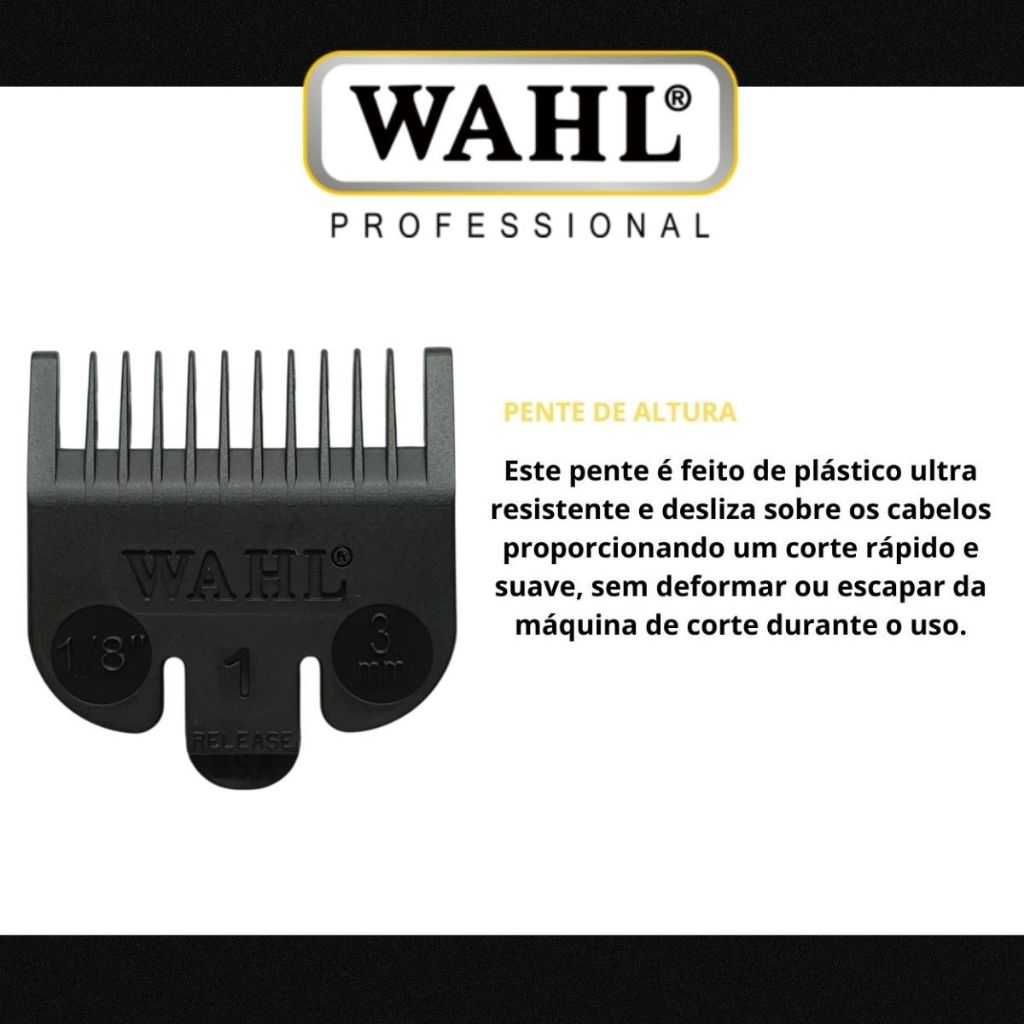 Pente De Altura Para Maquina De Corte N01 3.0mm 1/8 Wahl · foto 2
