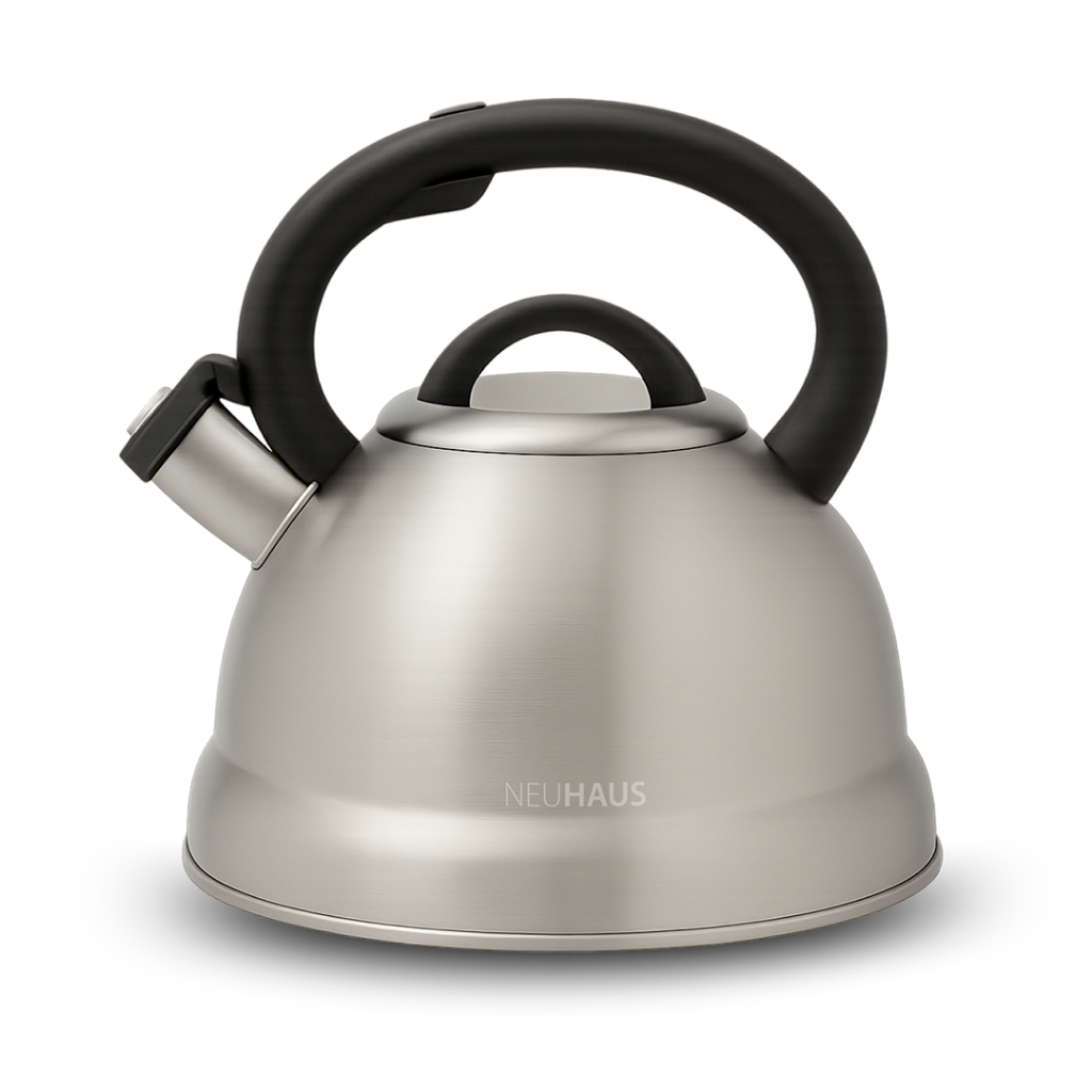 Chaleira Neuhaus Alba 3L Com Apito Indução Cinza