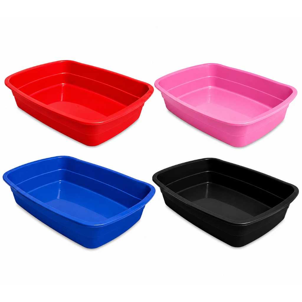 Bandejas higiênicas lavável resistente de plástico para gatos