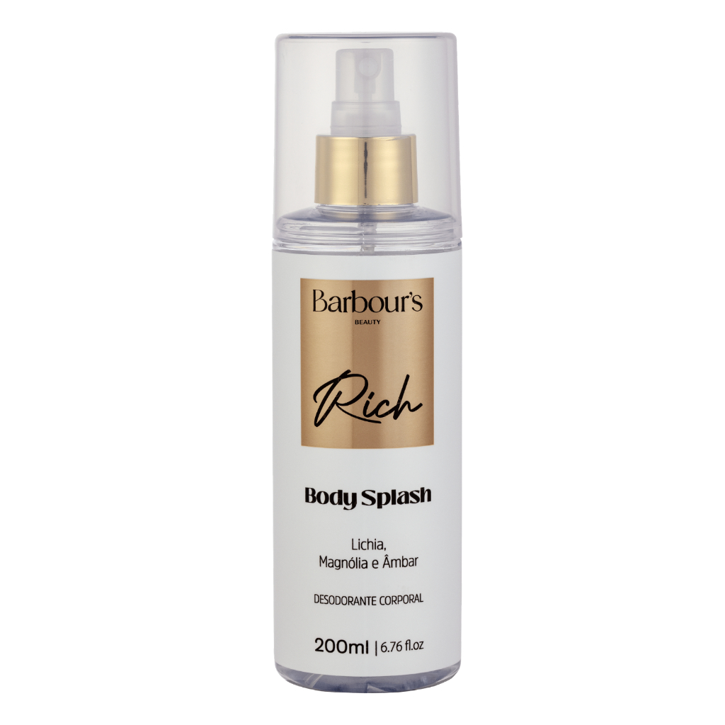 Imagem Body Splash Rich Barbour's Beauty 200ml Fragrância Floral Desodorante Corporal Colônia