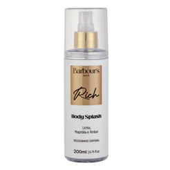 Body Splash Rich Barbour's Beauty 200ml Fragrância Floral Desodorante Corporal Colônia