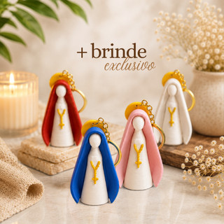 Chaveiro + BRINDE Nossa Senhora Aparecida Religiosa Lembrança Batismo Crisma Primeira Comunhão Chave