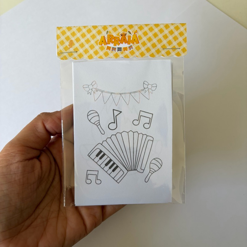 kit Lembrancinha Festa Junina Desenho Colorir Mini Personalizado Aniversário Infantil