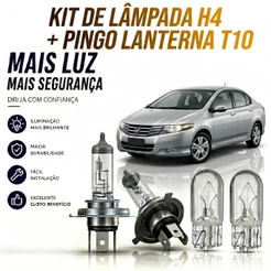 Lampada farol BAIXO / ALTO + LANTERNA CITY 2009 ATÉ 2014