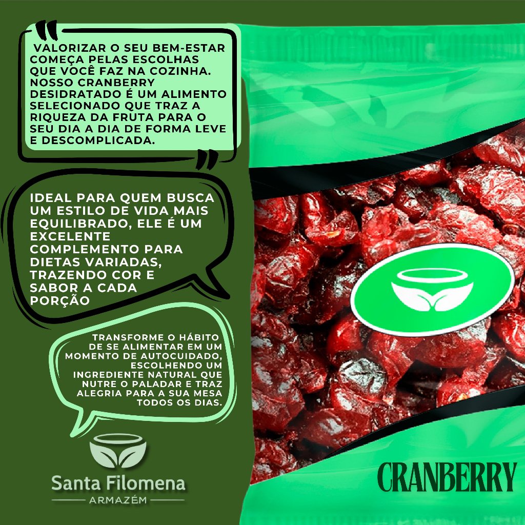 Cranberry Desidratado (Envio Imediato) - Armazém Santa Filomena