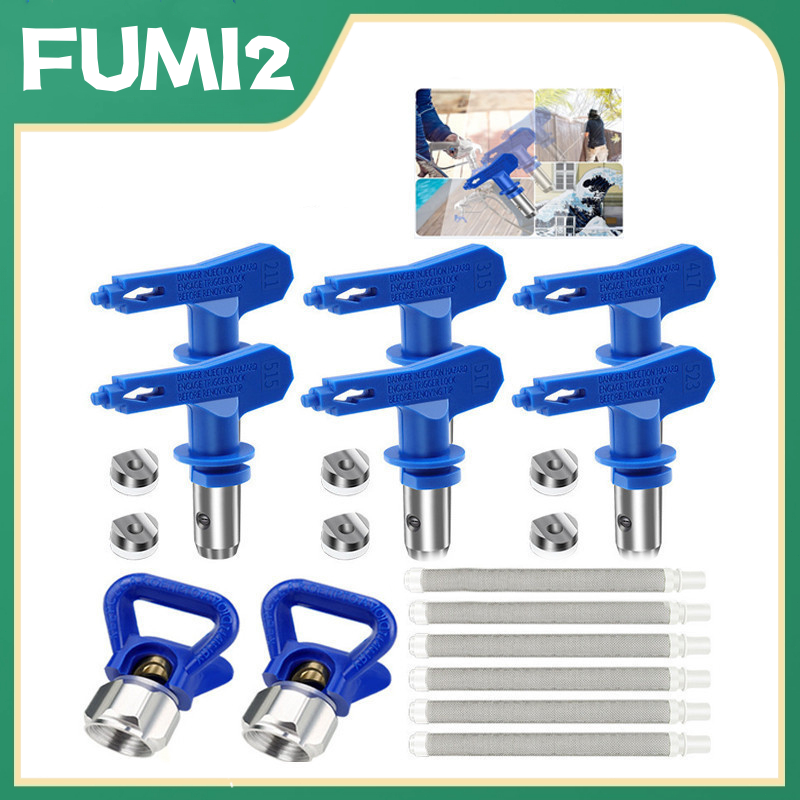 kit 19 Conjunto De Bicos De Pulverização Reversível Airless Dicas Para